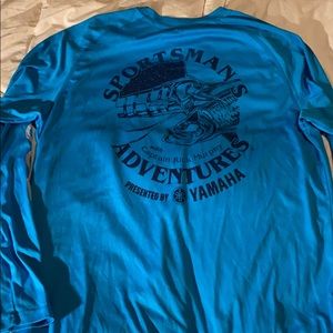 AFTCO Performance Fishing Shirt, Blue Mens